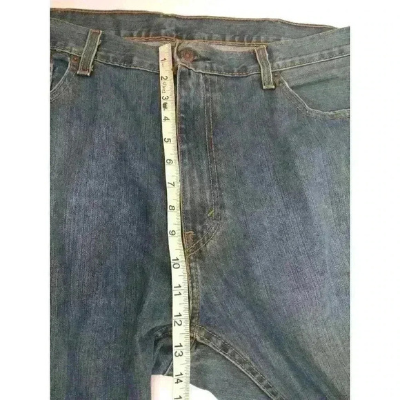 Levi's 559 Jeans Mens 38x32 (42x32) Stretchy Flex Blue Straight Leg Waterless - Picture 3 of 10